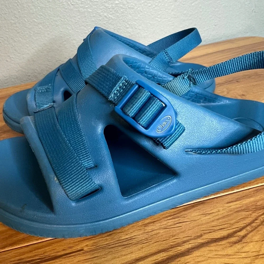 Chaco Chillos Sport Sandals Kids Size‎ 3 Ocean Blue Adjustable Strap Water Shoes